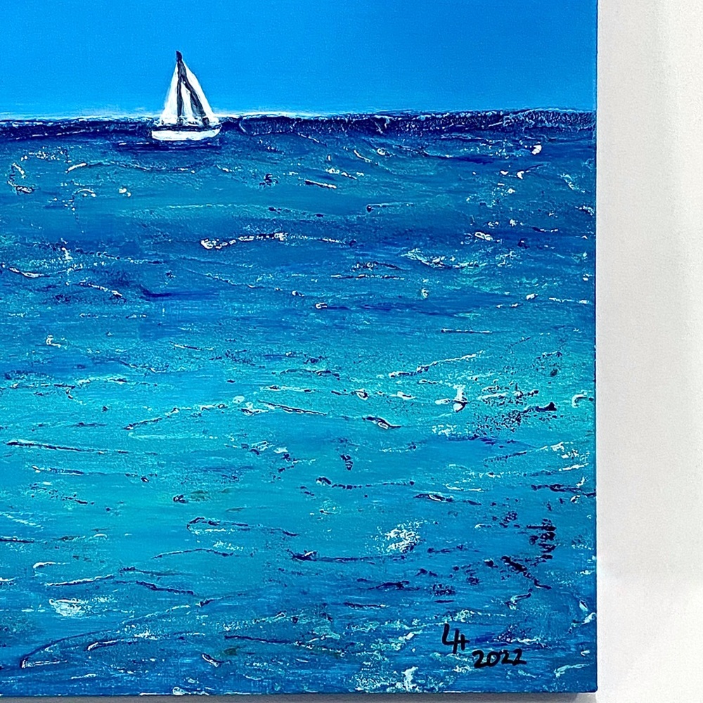 Original Acrylic Landscape Art on 7.5” x 9” Reclaimed Wood - Picture 5 of 10